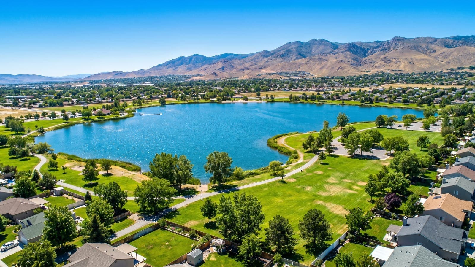 D'Andrea master-planned community in East Sparks, Nevada, with hillside homes and golf-course views